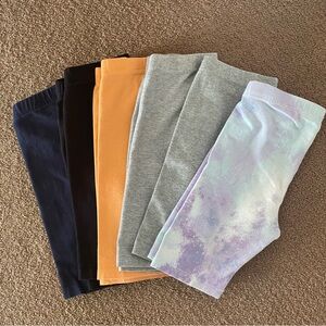 Bundle of 6 Biker Shorts- Little Girls-Size 5/6